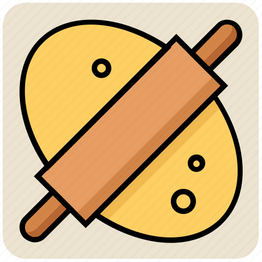 Bakery, baking, bread rolling, food, kitchen, roller icon - Download on Iconfinder