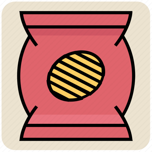 Bag, chips, food, fried, packet, potato, snack icon - Download on Iconfinder