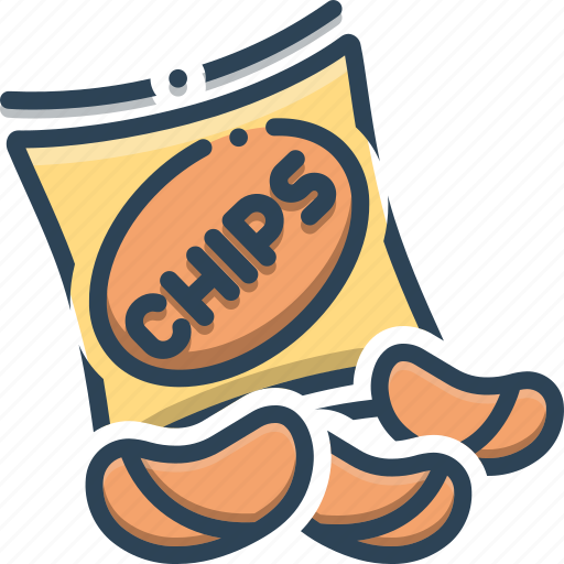 Chips, crisp, fried, potato, potato chips, snacks icon - Download on Iconfinder