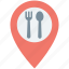 food place, map pin, restaurant location, restaurant nearby, takeaway location 
