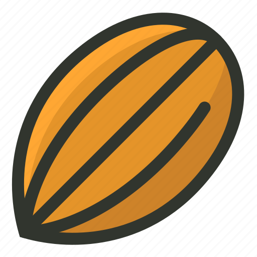 Almond, food, nut icon - Download on Iconfinder
