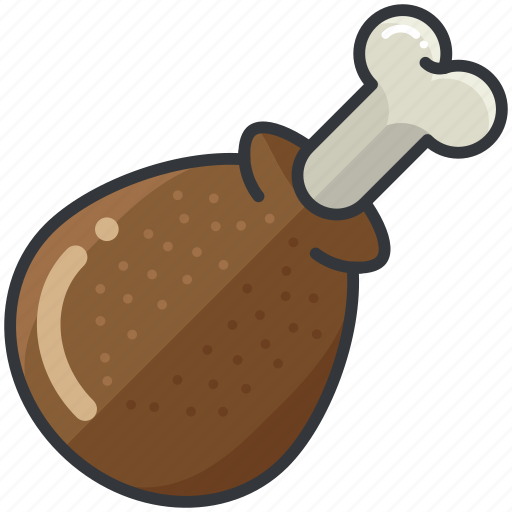 Chicken, food, leg, meal, meat icon - Download on Iconfinder