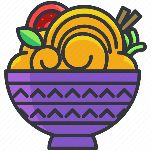 Bowl, food, meal, noodles, salad icon - Download on Iconfinder