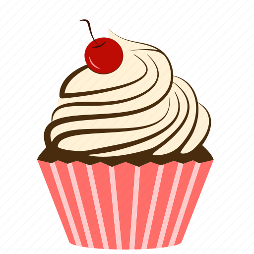 Bakery, cake, cherry, creamy, cupcake, dessert, sweets icon - Download on Iconfinder