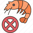 shrimp, allergic, crustacean, food, prohibited