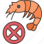 shrimp, allergic, crustacean, food, prohibited 