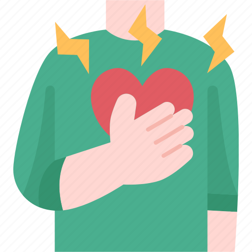 Palpitation, cardiac, heartbeat, abnormal, fluttering icon - Download on Iconfinder