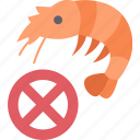 shrimp, allergic, crustacean, food, prohibited