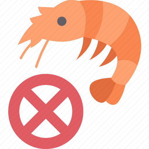 Shrimp, allergic, crustacean, food, prohibited icon - Download on Iconfinder