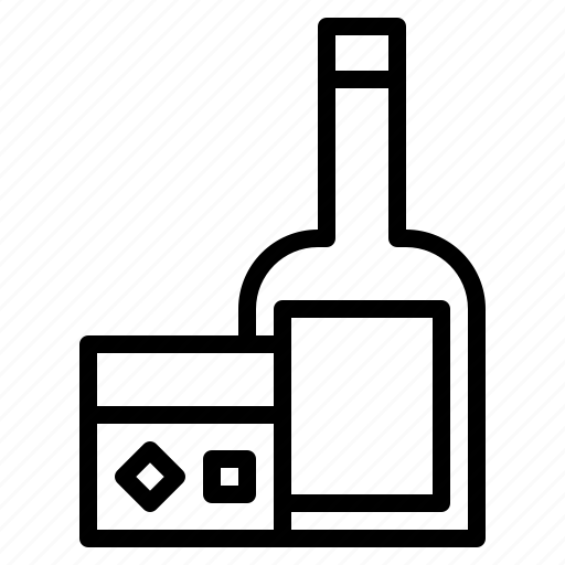 Alcohol, alcoholic, bottle, drink, drinks, restaurant, whiskey icon - Download on Iconfinder