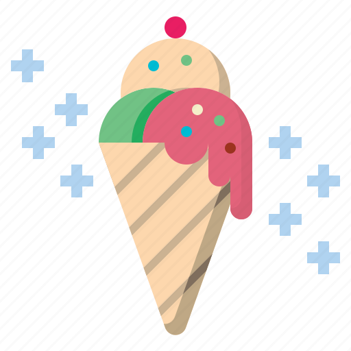Cone, cream, delicious, dessert, ice, sweet, tasty icon - Download on Iconfinder