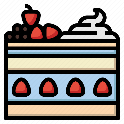 Bakery, cake, dessert, food, piece, sweet icon - Download on Iconfinder