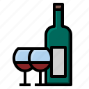 alcohol, beverage, bottle, food, glass, restaurant, wine