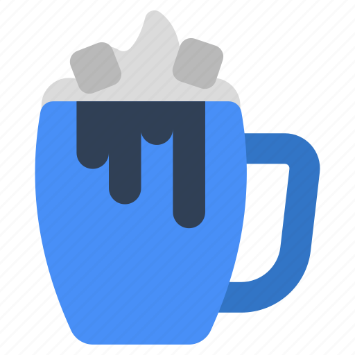 Iced coffee, coffee cup, coffee mug, chilled coffee, beverage icon - Download on Iconfinder