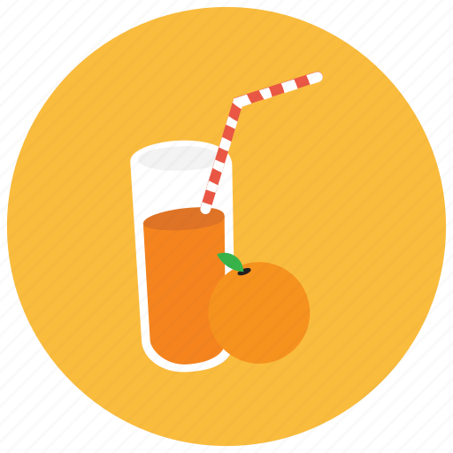 Beverages, glass, juice, orange, straw icon - Download on Iconfinder