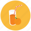 beverages, glass, juice, orange, straw 