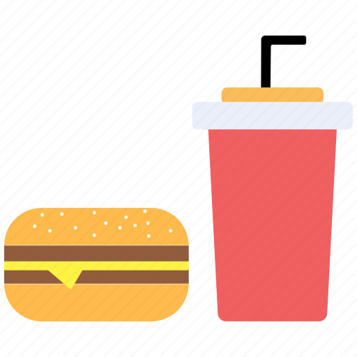 Burger, drink, food, junk food icon icon - Download on Iconfinder