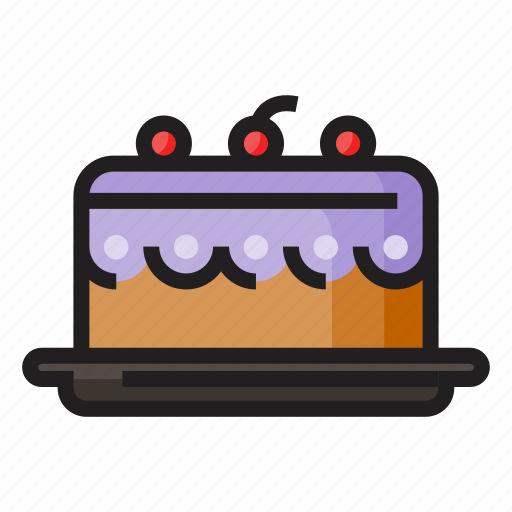 Bakery, cake, color, eat, food, outline, sweet icon - Download on Iconfinder
