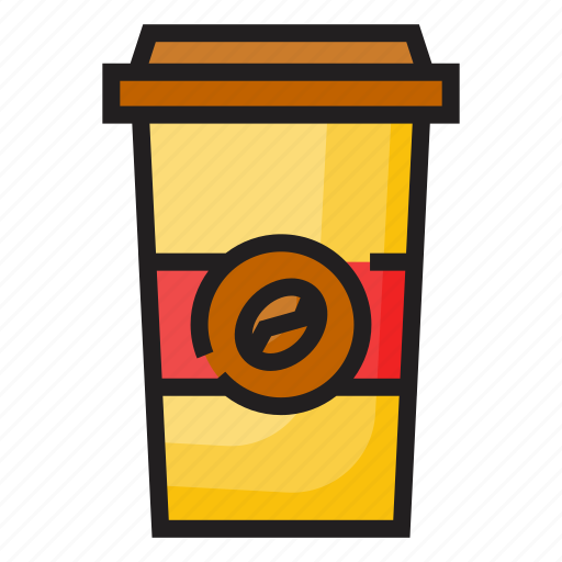 Coffee, coffee cup, color, cup, drink, hot, outline icon - Download on Iconfinder