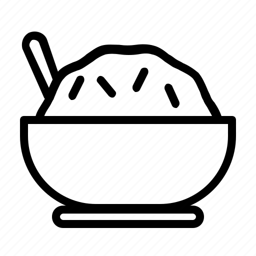Line, rice, cooked rice, food icon - Download on Iconfinder