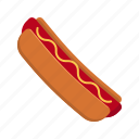 hot dog, fast food, snack 