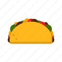 taco, fast food, mexican, lunch 