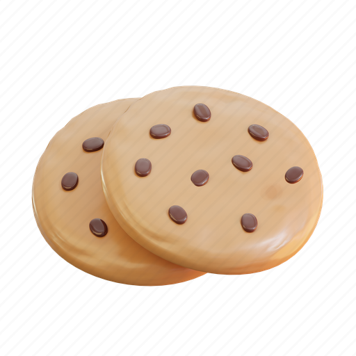 Cookies, cookie, biscuits, bakery, food, dessert, sweet 3D illustration - Download on Iconfinder