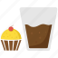 cake, cupcake, drink, food, muffin 