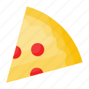 color, drink, flat, food, piece, pizza, slice