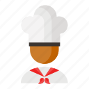 chef, chef hat, color, cooker, flat, food, kitchen