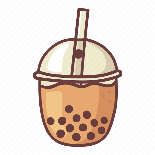 Bubble milk tea, drink, food, milk, pearl, sweet, taiwanese icon - Download on Iconfinder