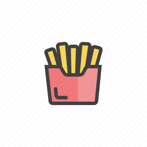 French, fries, package, potato icon - Download on Iconfinder