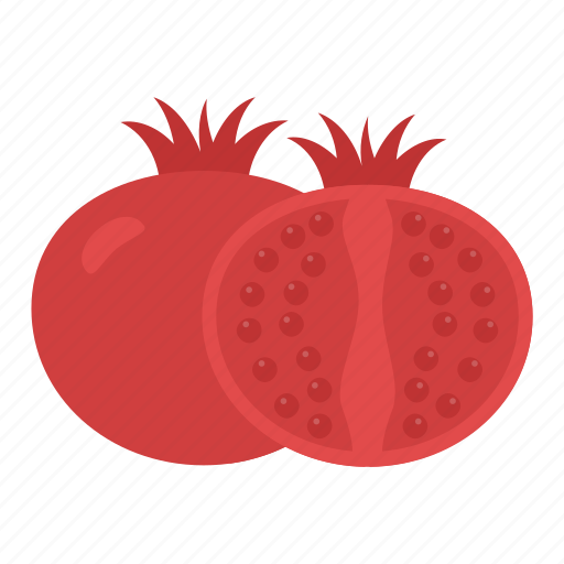Food, fruit, pomegranate, punica granatum, spherical fruit icon - Download on Iconfinder