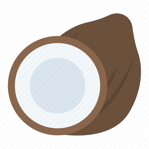 Coconut, food, fruit, nut, tropical food icon - Download on Iconfinder