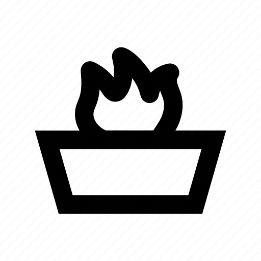 Burning, fire, fire burning, hot dish, hot food icon - Download on Iconfinder