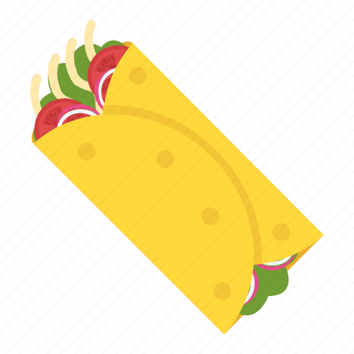 Food, pita sandwich, shawarma, snack food, tortilla rolls icon - Download on Iconfinder