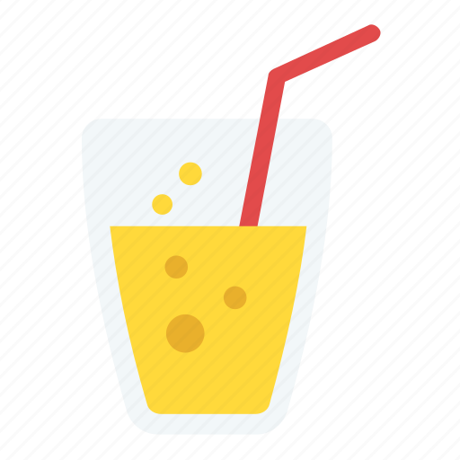 Cold drink, drink, fizzy drink, juice, juice with straw icon - Download on Iconfinder