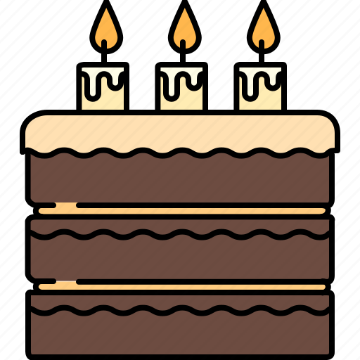 Birthday, cake, chocolate, food, large, sweet icon - Download on Iconfinder