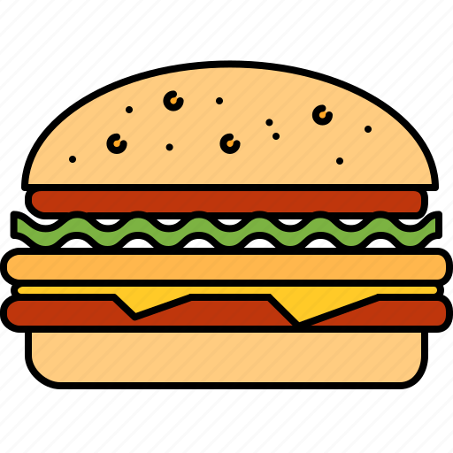 Beef, fast, food, hamburger, junk, large icon - Download on Iconfinder