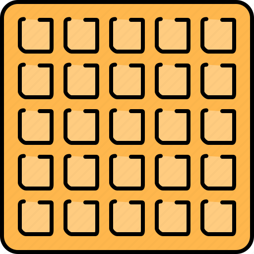 Breakfast, food, large, waffle icon - Download on Iconfinder