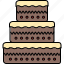 cake, chocolate, food, large, tiered, vanilla 