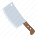 butcher knife, cleaver, hatchet, knife, large knife