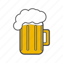 alcohol, ale, beer, drink, glass, malt, suds