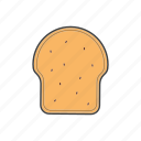 bread, sandwich, slice, toast