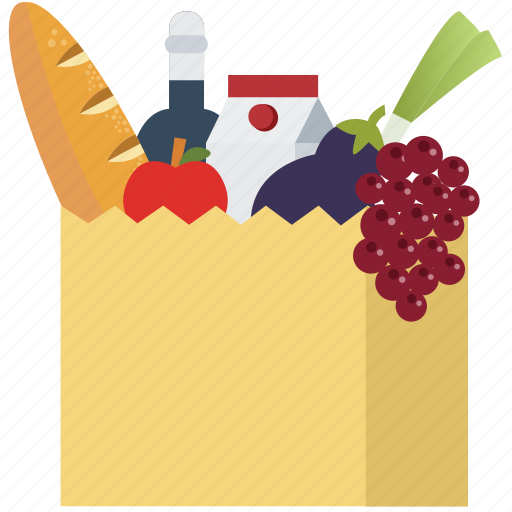 Food, fruits, health, shopping, shopping bag, supermarket, vegetables icon - Download on Iconfinder