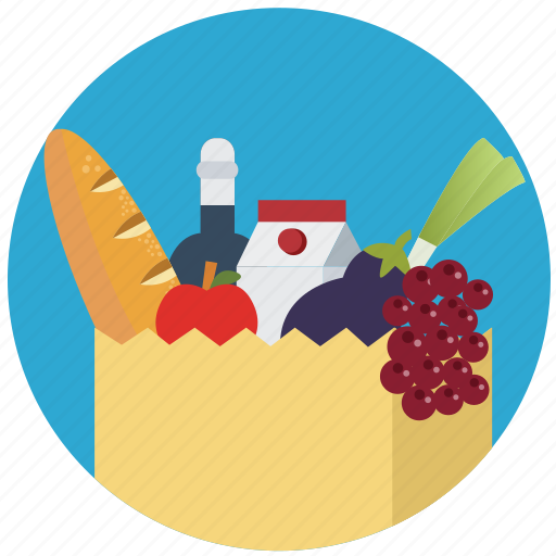 Commerce, food, healthy, organic, shopping bag, vegetables icon - Download on Iconfinder