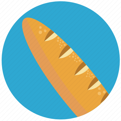 Baguette, baguette bread, bakery, bread, breakfast, foos icon - Download on Iconfinder