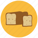 bread, food, loaf, pastry, slice
