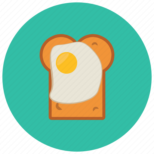 Bread, egg, food, pastry, slice icon - Download on Iconfinder