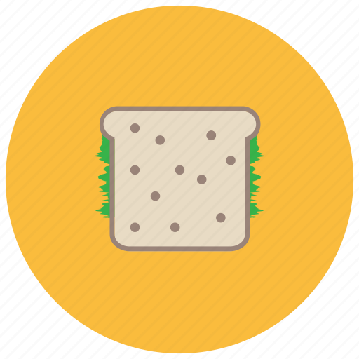Bread, food, lettuce, pastry, sandwich, slice icon - Download on Iconfinder